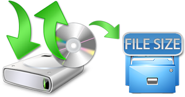 Windows backup file size